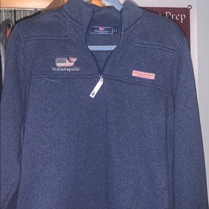 Vineyard vines 3/4 zip pull over